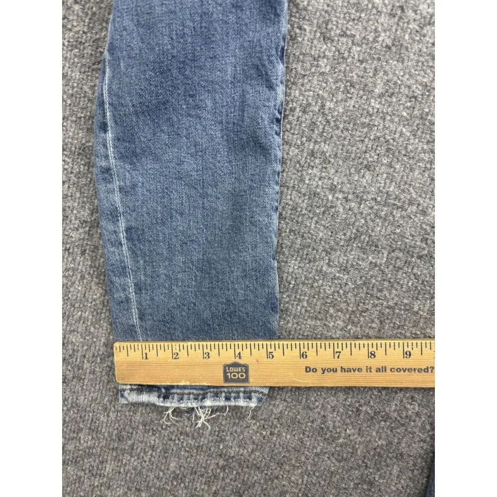 AGOLDE Toni Skinny Jeans Womens 26 Blue Medium Wash High Rise Stretch Distressed